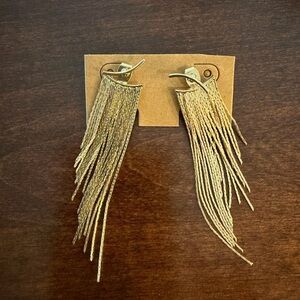 Elegant Gold Fringe Earrings